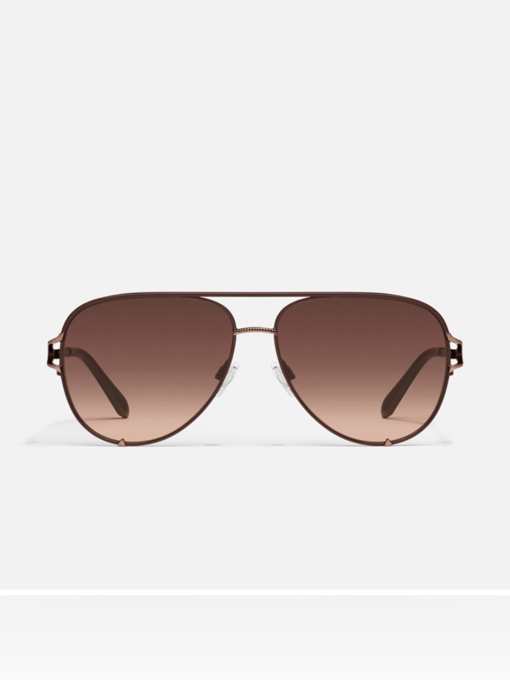 Quay High Key Twist Aviator Sunglasses